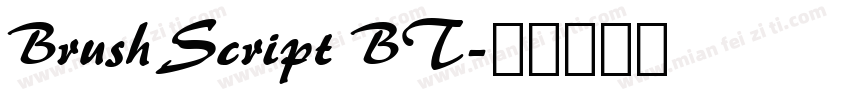 Brush Script BT字体转换